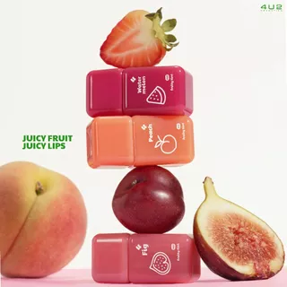 ฟรุตตี้ทินท์ 4U2 FRUITY TINT - ฟรุตตี้ทินท์ ลิปทิ้น สีชัด ชุ่มชื้น ติดทน ลิปทิ้นปากไม่คล้ำ 4u2