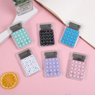 เครื่องคิดเลขน่ารัก ขนาดเล็ก พกพาสะดวก สีพาสเทล เหมาะสำหรับน…