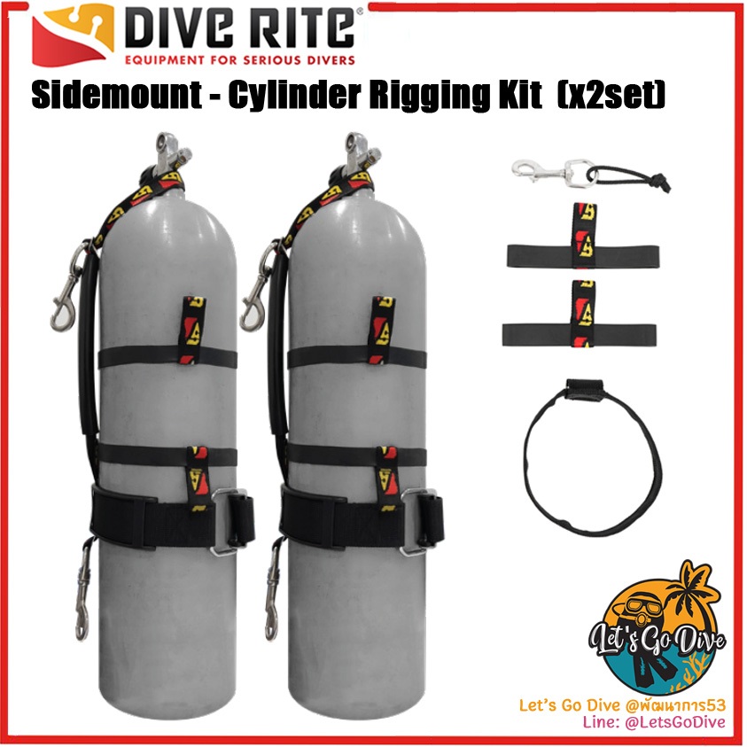 Dive Rite - Sidemount - Cylinder Rigging Kit x2set