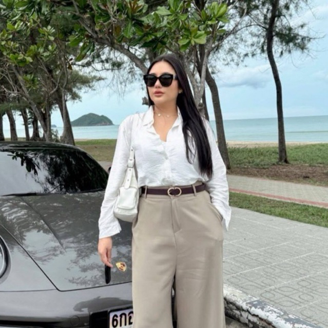 A33 เซ็ต เสื้อเชิ้ต+สายเดี่ยว Muenfun