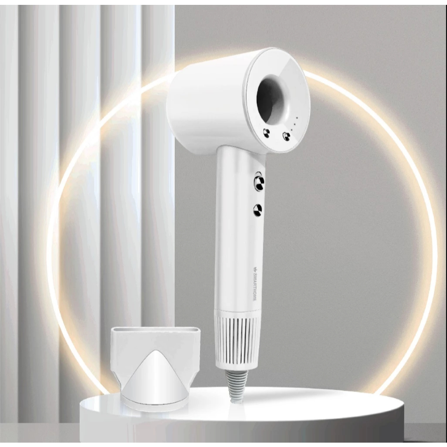 SMARTHOME Hair Dryer 1600วัตต์ ไดร์เป่าผม ไดร์เป่าผมความแรงสูง มีไอออนลบ ลดผมชี้ฟู แห้งเร็ว รุ่น SHD