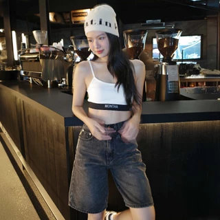 กางเกงยีนส์ 4 ส่วน ทรงตรง รุ่น Maziki Jeans
