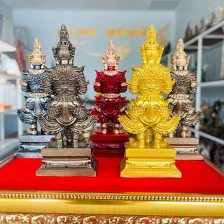 ท้าวเวสสุวรรณ แร่เหล็กน้ำพี้ ขนาดเล็ก ฐานกว้าง2นิ้วสูง4.5นิ้ว เเถมฟรีคาถาบูชา พระผงแร่เหล็กน้ำพี้ เเละทูป