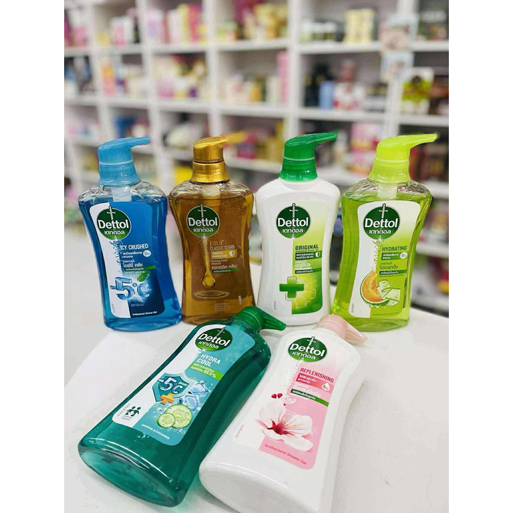 Dettol ครีมอาบน้ำ เดทตอล สบู่ แอนตี้แบคทีเรีย ปริมาณ 450.มล