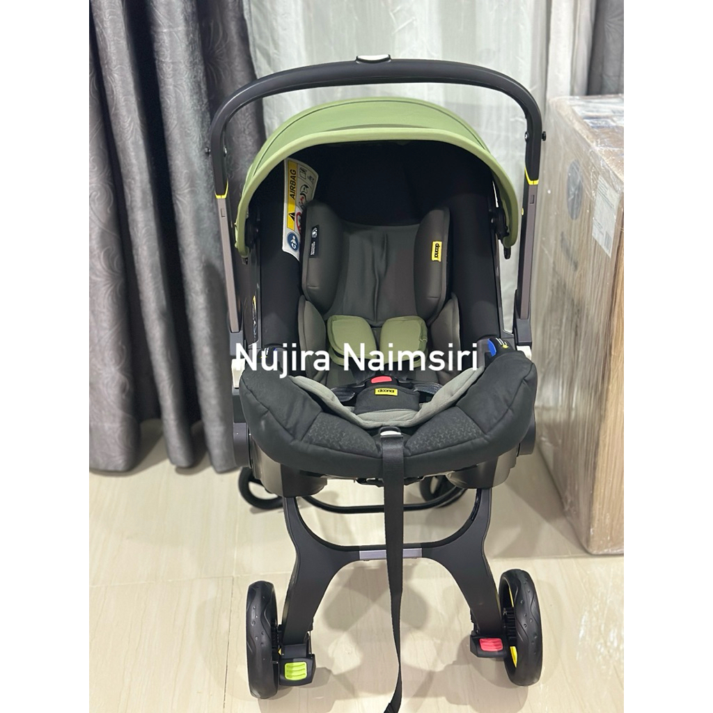 Doona 4in1 [มือสอง] รถเข็น คาร์ซีท เปลโยก นำขึ้นเครื่อง  🪄สี : Desert Green 🍭💚