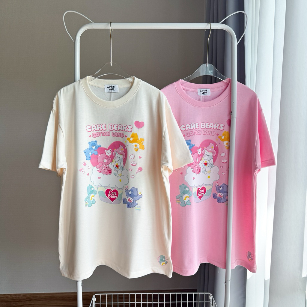 เสื้อยืดโอเวอร์ไซส์ QL แคร์แบร์หัวใจ