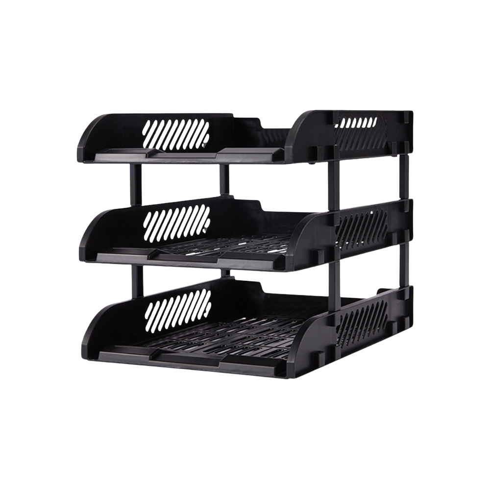 [ของขวัญฟรี] Deli ชั้นวางเอกสาร 3 ชั้น ชั้นจัดระเบียบเอกสาร ถาดวางเอกสาร ชั้นใส่เอกสาร A4 File Tray