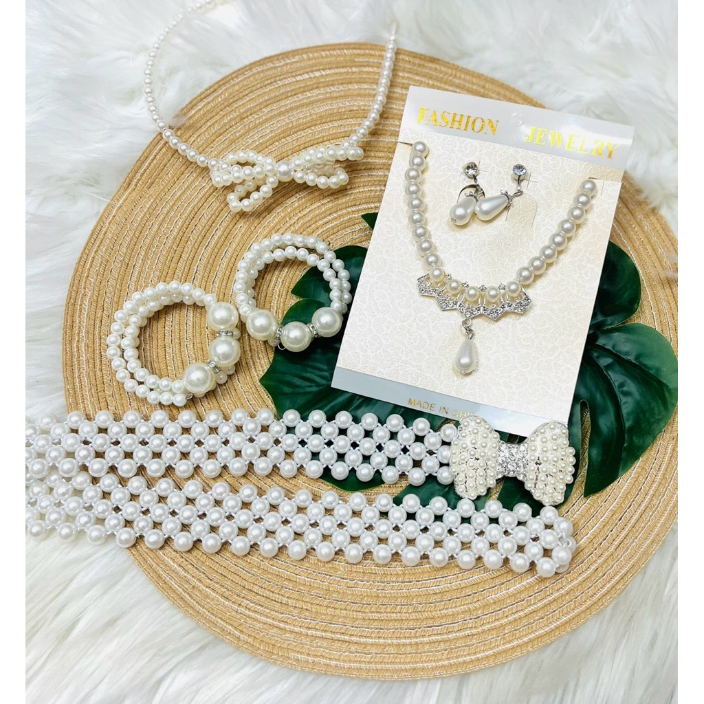 เครื่องประดับมุก ชุดไทย ชุดเครื่องประดับออกงาน