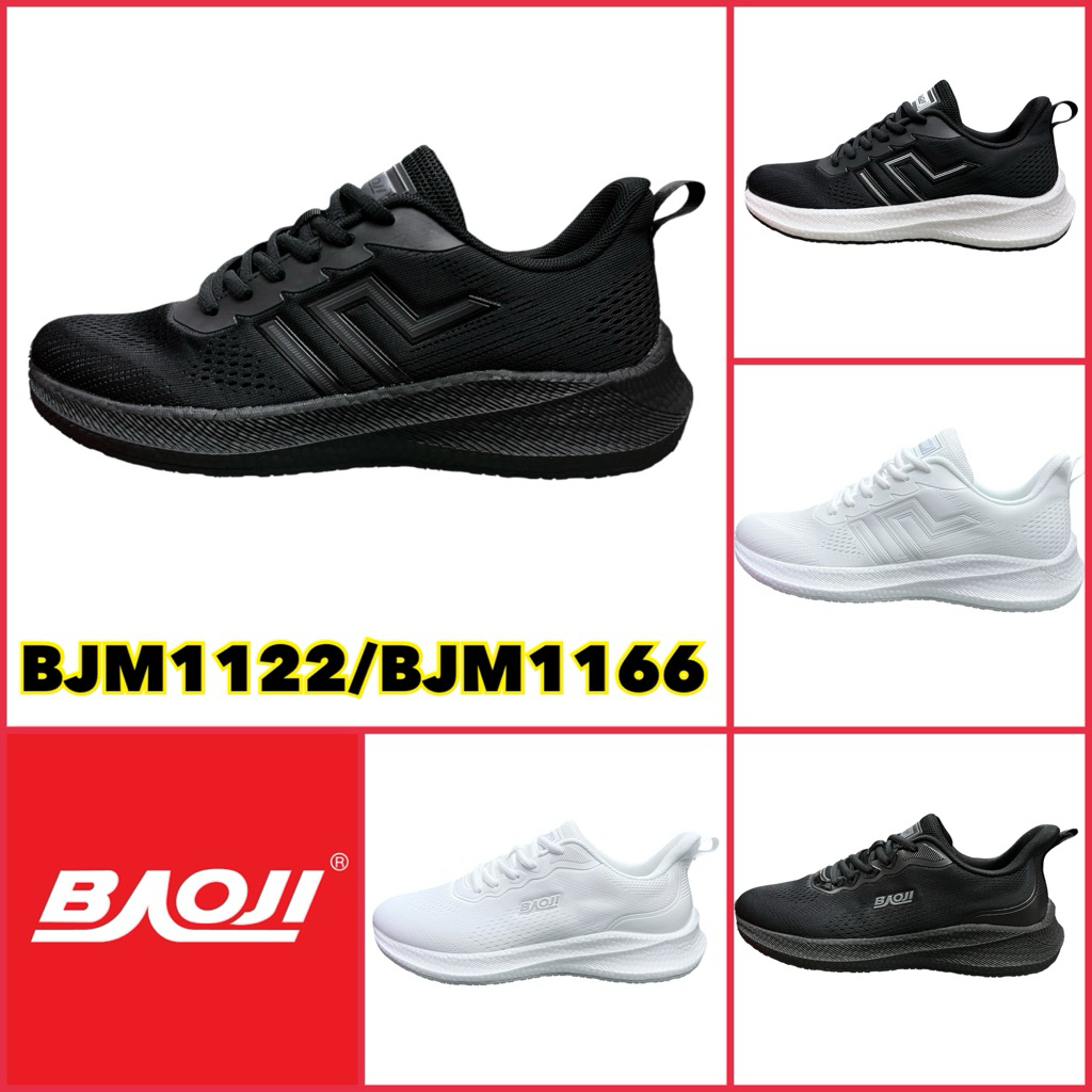 Baoji BJM1122 / BJM1166 รองเท้าผ้าใบชาย บาโอจิ ไซส์ 41-45. ซหม.
