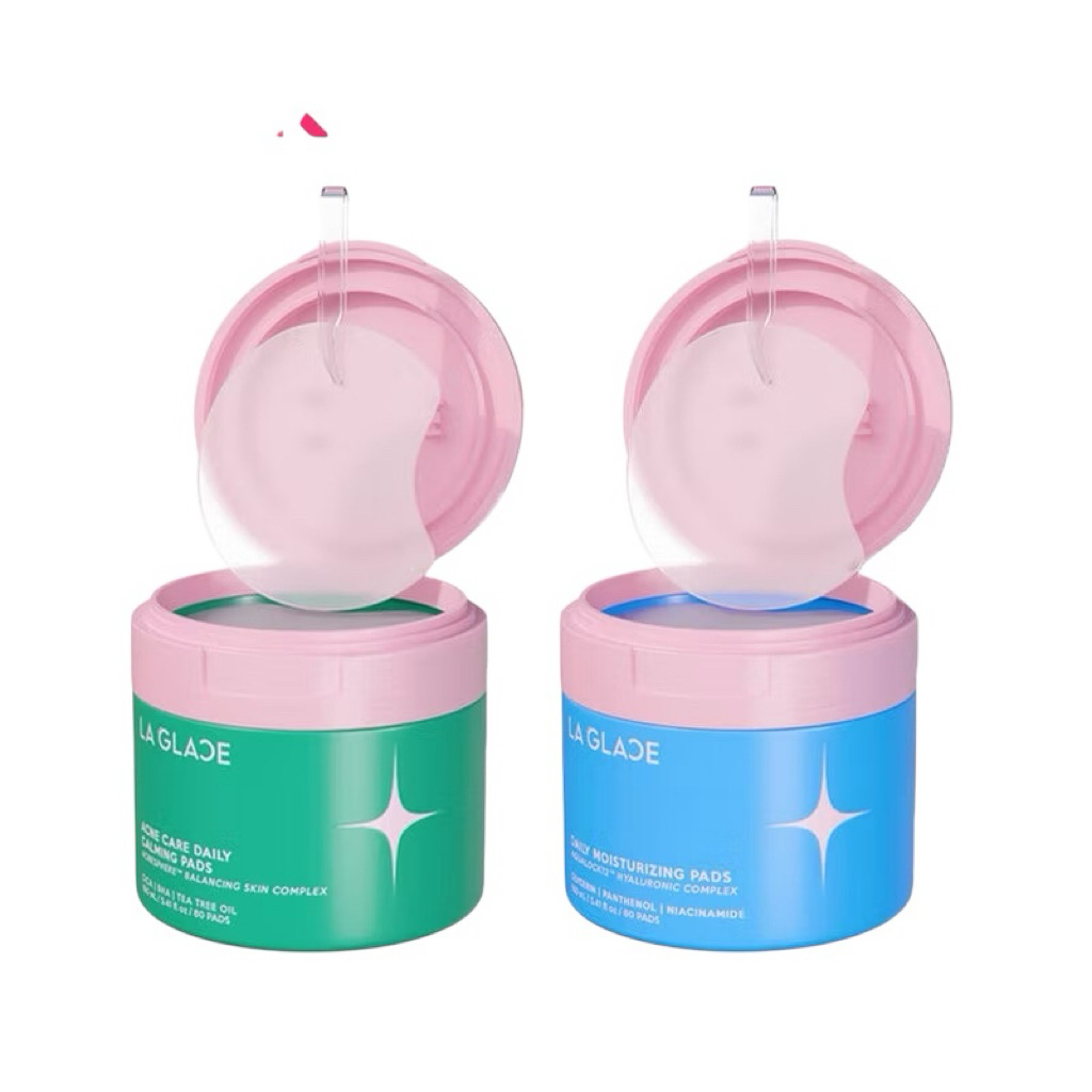 LA GLACE Pads ลากลาส โทนเนอร์แพด 160ml (Acne Care/Moisturizing)