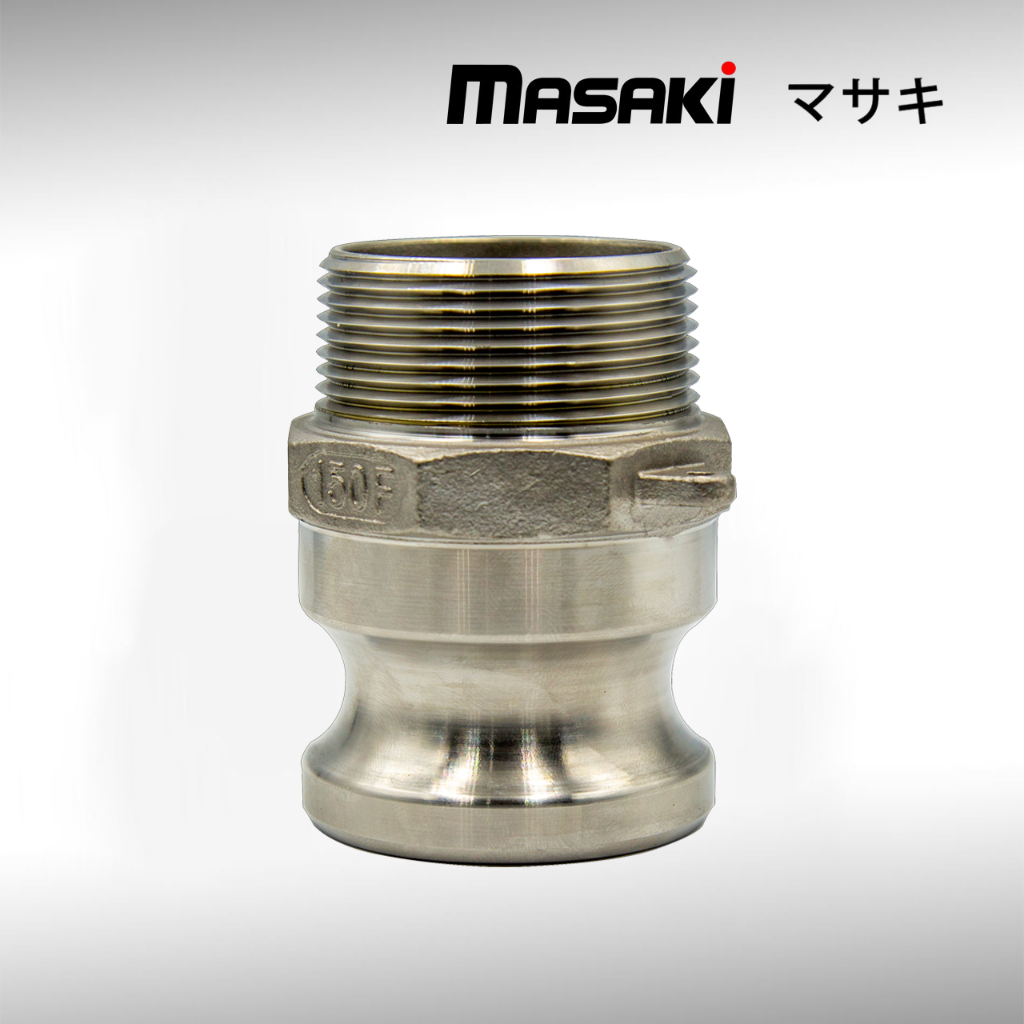 Camlock coupling part F SS316, สแตนเลส316, 1/2"-2" ข้อต่อสวมเร็ว BSP, NPT ฟิตติ้ง Quick coupling fit