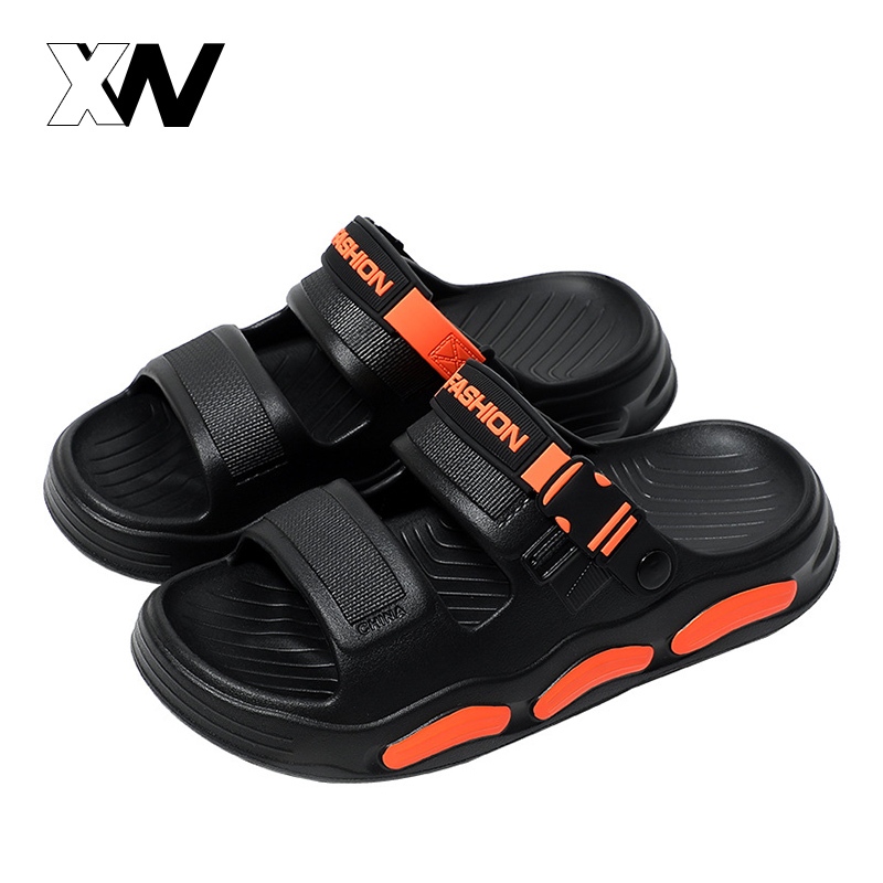 XWbrand สินค้าใหม่รองเท้าแตะชายหาดผู้ชาย เปลี่ยนรูปแบบสวมใส่ได้ พื้นนุ่มไม่ลื่น ใช้งานได้หลากหลายโอกาส เน้นความสะดวกสบาย