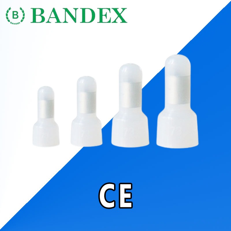 CE-1, CE-2, CE-5, CE-8 หัวต่อสายรูปหมวก ″BANDEX″ (100PCS/BAG) **ขายยกแพ็คๆละ100อันค่ะ**
