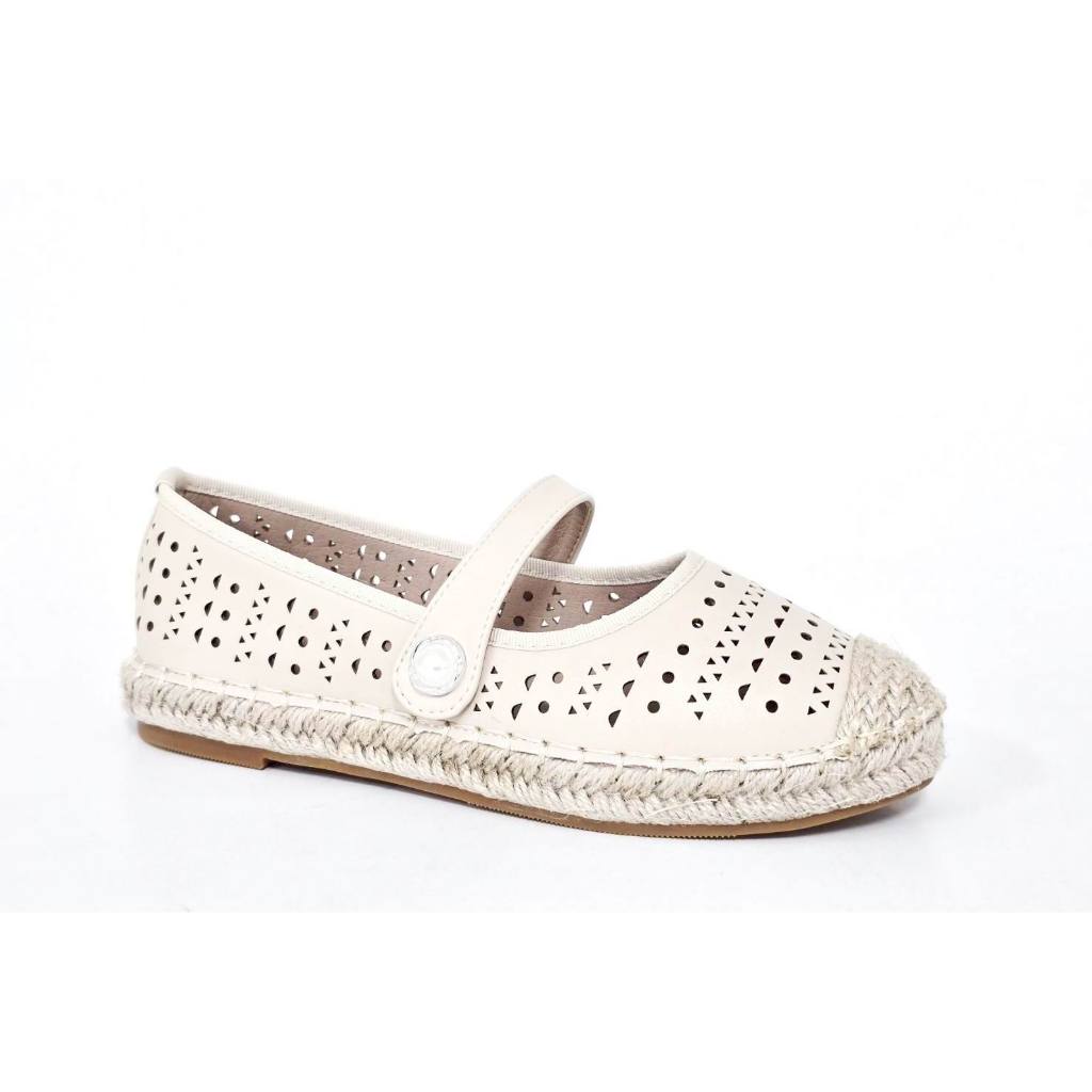 รองเท้าแฟชั่น สีเบจ CRAZY & CRAZY 58-002