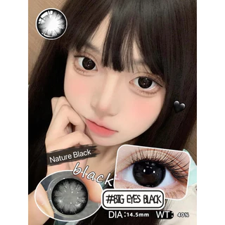 MiDROO คอนแทคเลนส์สี เหมาะกับเมื่อแต่งหน้า Big eyes Black/Brown-14.5mm Monthly Replace