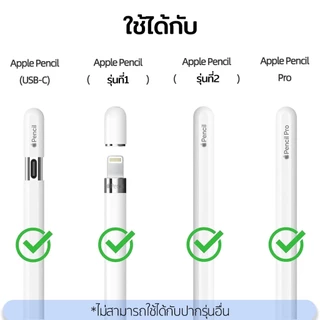 ELELAB หัวเปลี่ยนปากกาสไตลัส 6 ชิ้น พร้อมกล่อง สำหรับ iPad Pro/Air/Mini รองรับ Pencil Gen 1/2/USB-C Pro