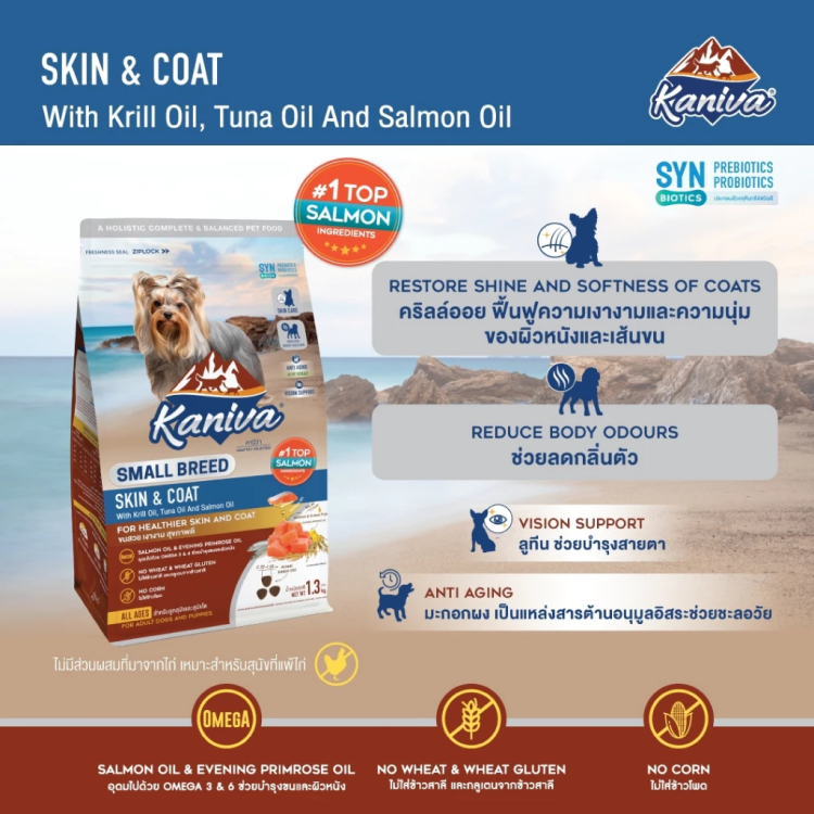 Kaniva อาหารสุนัข ทุกวัย เม็ดเล็ก