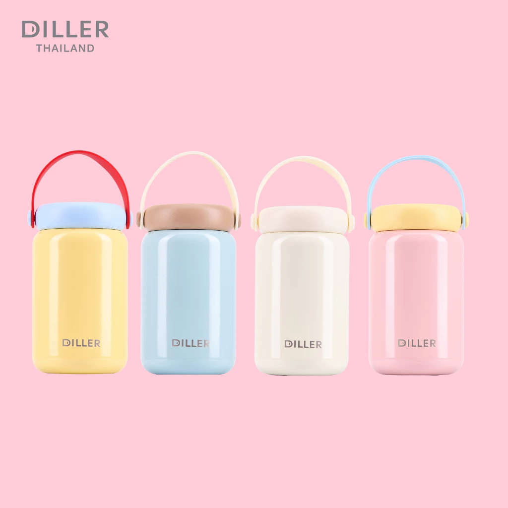 พร้อมส่งจากไทย Diller Thermo Flask 200/280 ml (MLH9321) กระติกเก็บความร้อนและเย็น สแตนเลส2ชั้นเก็บเย็น24ชม thumbnail 5