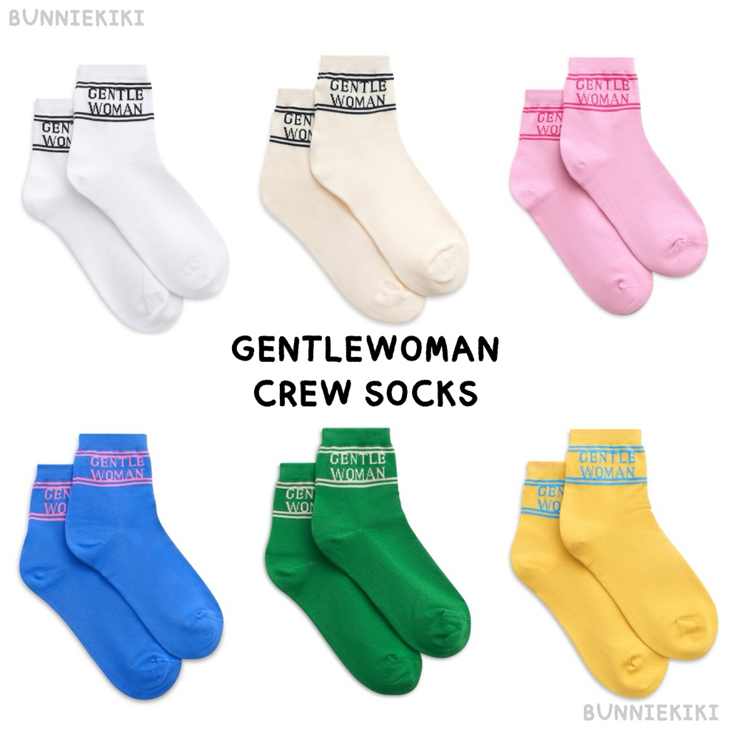 [พร้อมส่ง] ถุงเท้าข้อยาว GENTLEWOMAN – CREW SOCKS มือ1 ของแท้100%
