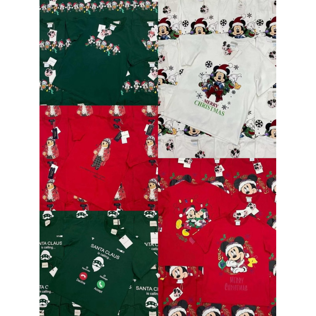 เสื้อยืดคริสต์มาส Merry Christmas งานป้ายวาเลน valen พร้อมส่ง