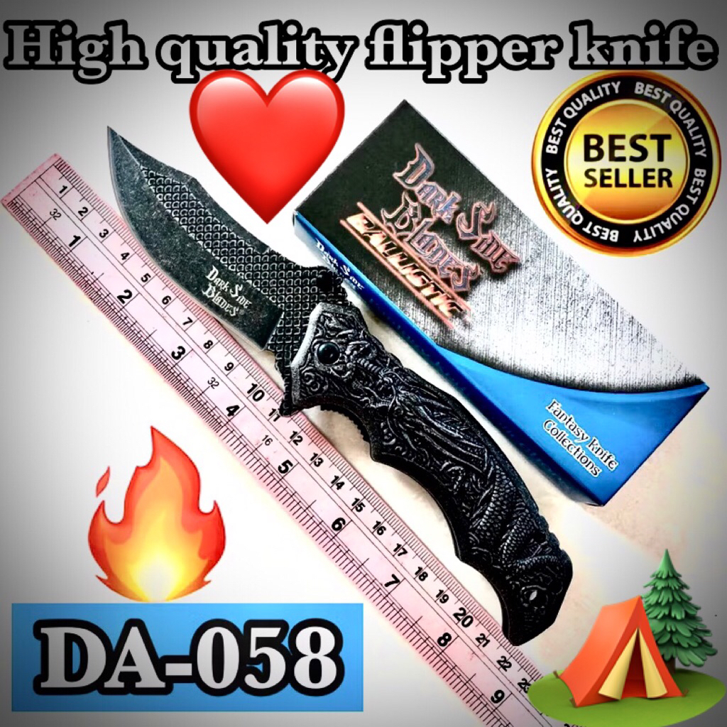 High quality flipper knife DA-058 for collection and camping 🏕️