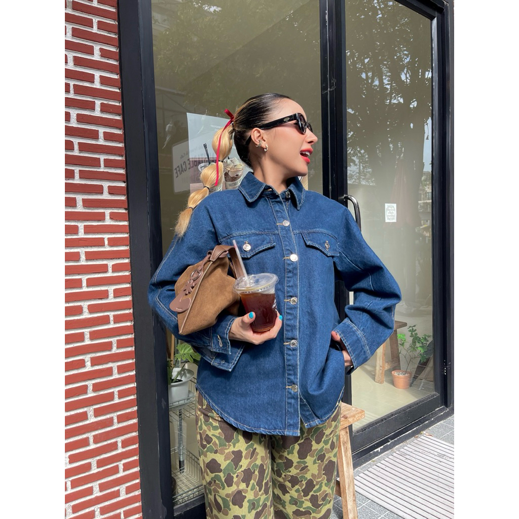 DUDE JEANS เชิ้ตยีนส์🥣🤍✨