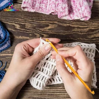 เข็มถักโครเชต์ อลูมิเนียม สองด้าน สีทอง DIY สําหรับเย็บผ้า งานฝีมือ อุปกรณ์เสริม (1PCS)