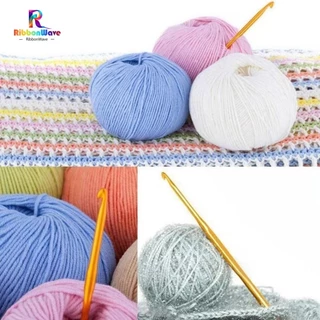 เข็มถักโครเชต์ อลูมิเนียม สองด้าน สีทอง DIY สําหรับเย็บผ้า งานฝีมือ อุปกรณ์เสริม (1PCS)
