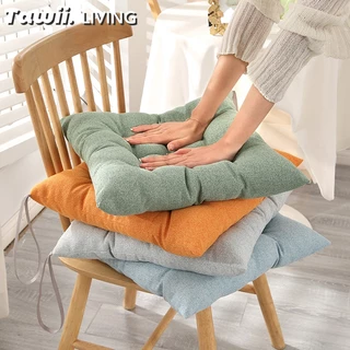 Tawii. เบาะรองนั่ง 40x40CM หมอนอิง แฟลกซ์ เบาะ หนานุ่มนั่งสบาย หมอนรองนั่ง ใช้พิงหลังได้
