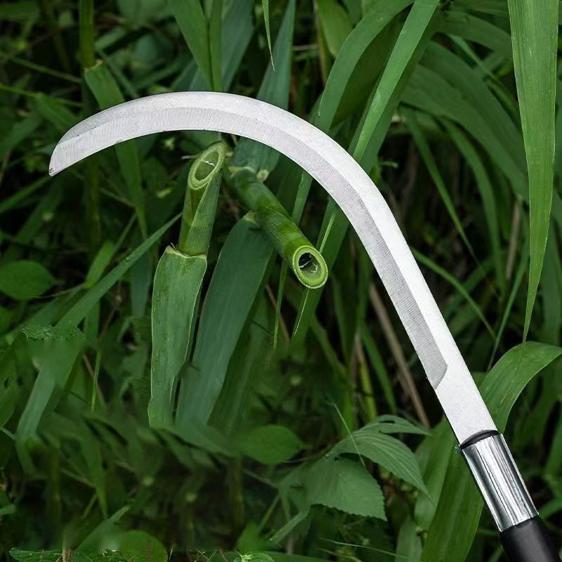 คมกริบ เหล็กแมงกานิส มีดพร้า SK5 มีดขอชัก มีดขอชักกล้วย ตัดแต่งใบกล้วย มีดตัดกล้วย มีดทำสวน มีดตัดแต่งกิ่งไม้ ด้ามยาว - รูปที่ 7