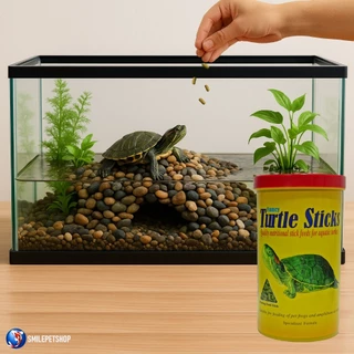 Classica Fancy Turtle Sticks 1100ml./420 g.(อาหารเต่าน้ำ และสัตว์ครึ่งบกครึ่งน้ำ มีวิตามินและแร่ธาตุ โตไว แข็งแรง)