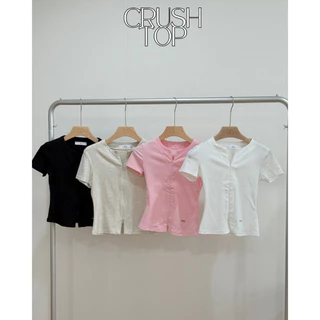 UIUI | CRUSH TOP เสื้อยืดซิปบนล่าง