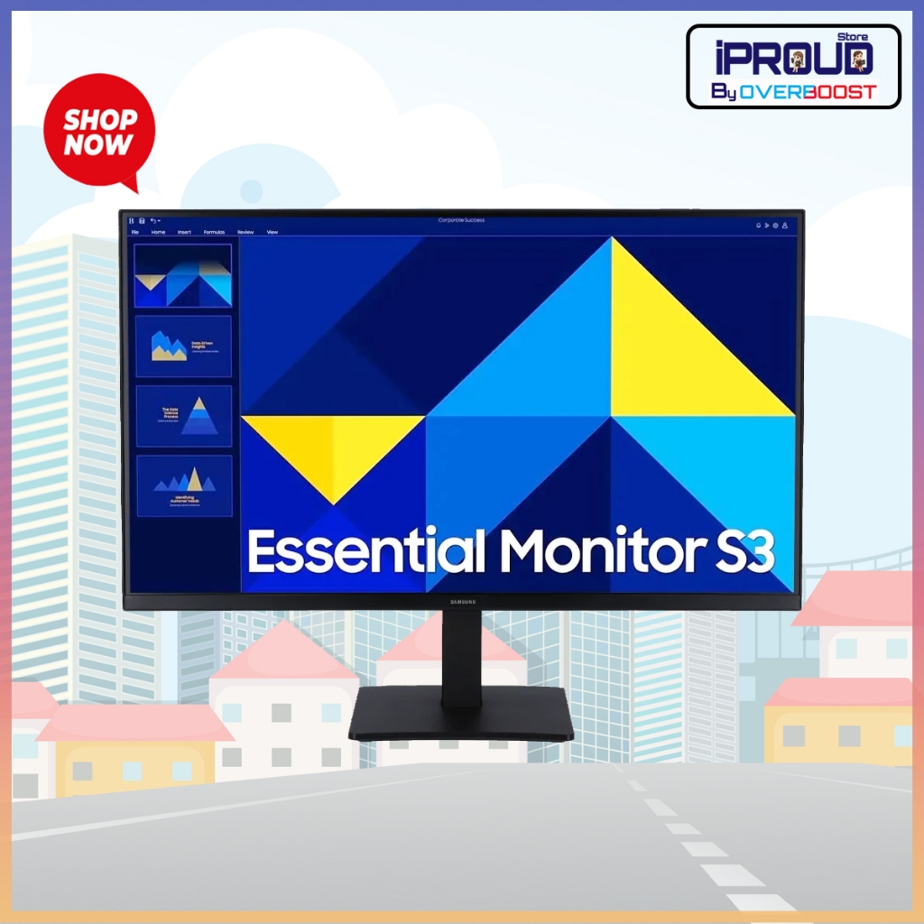 มอนิเตอร์ SAMSUNG S3  LS27D300GAEXXT - 27 INCH IPS FHD 100Hz