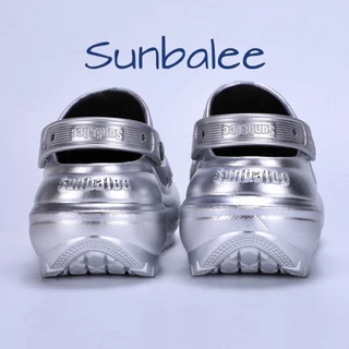 SHO-SUN8694 รองเท้าหัวโต สีใหม่ เสริมส้นสูง 8 CM. ทรงใหม่ ไม่แถมตัวติด ถอดพื้นได้ วัสดุ EVA สินค้าพร้อมส่ง