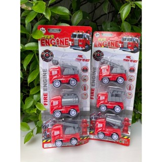 1แพ็คได้3คัน ของเล่นรถดับเพลิงมินิ รถดับเพลิงของเล่น คันจิ๋ว…