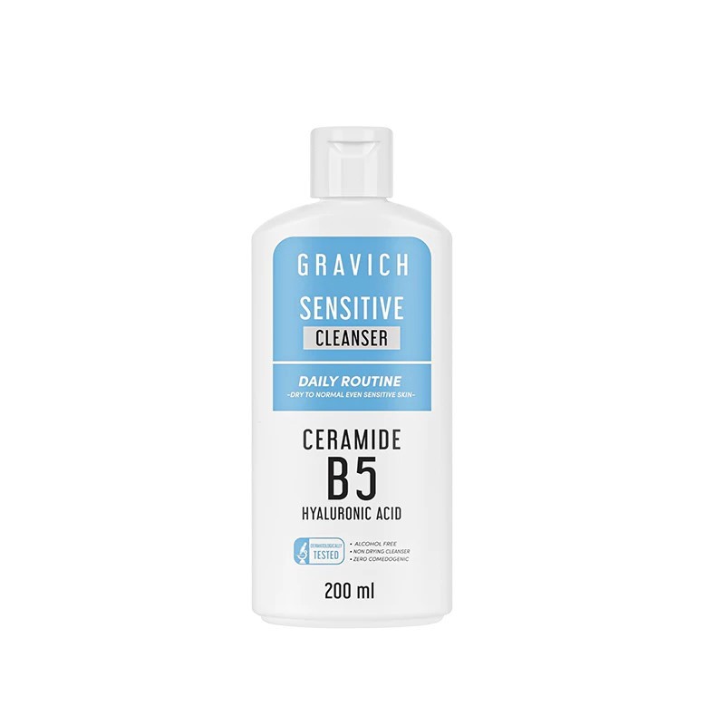 Gravich Moisture Daily Sensitive Cleanser 200 ml ทำความสะอาดผิว พร้อมการบำรุง