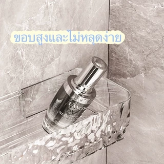 กล่องสบู่ มีตะขอ ชั้นวางของแบบตัวดูดสููญญากาศ ที่วางสบู่ ไม่ต้องเจาะ ชั้นเก็บของ KKHOME