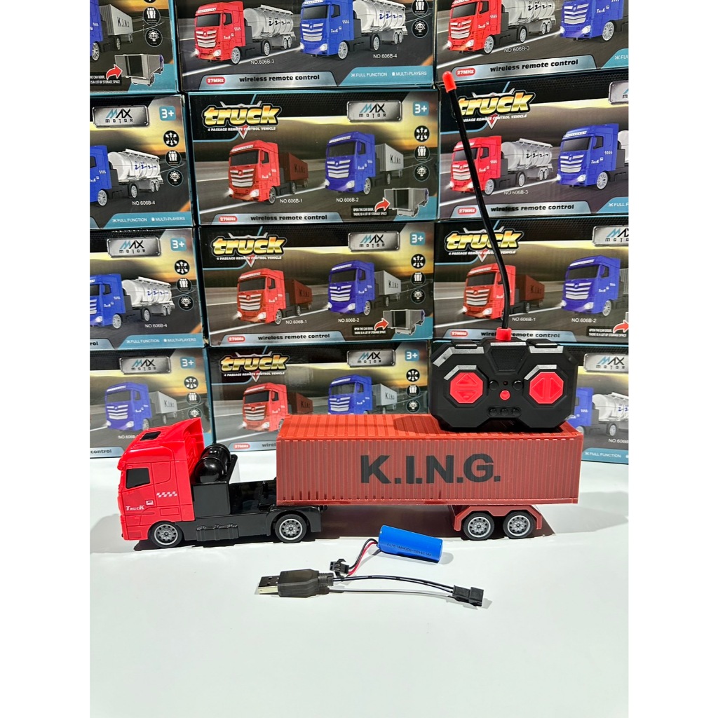 Np Toys พร้อมส่งในไทย รถบรรทุกบังคับวิทยุ รถบังคับ ของเล่นเด็ก ของเล่นบังคับวิทยุ รุ่นชาร์จ