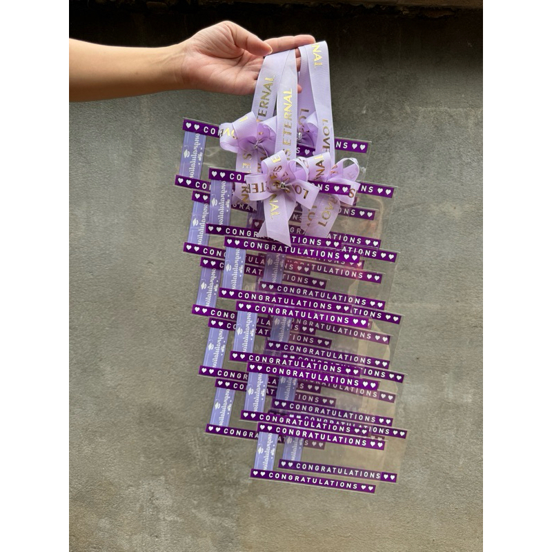 พวงมาลัยแบงค์ 10 ใบ ซอง congratulation