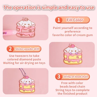 กาวคริสตัล ลายการ์ตูน สามมิติ แฮนด์เมด diy สําหรับเด็กนักเรียน