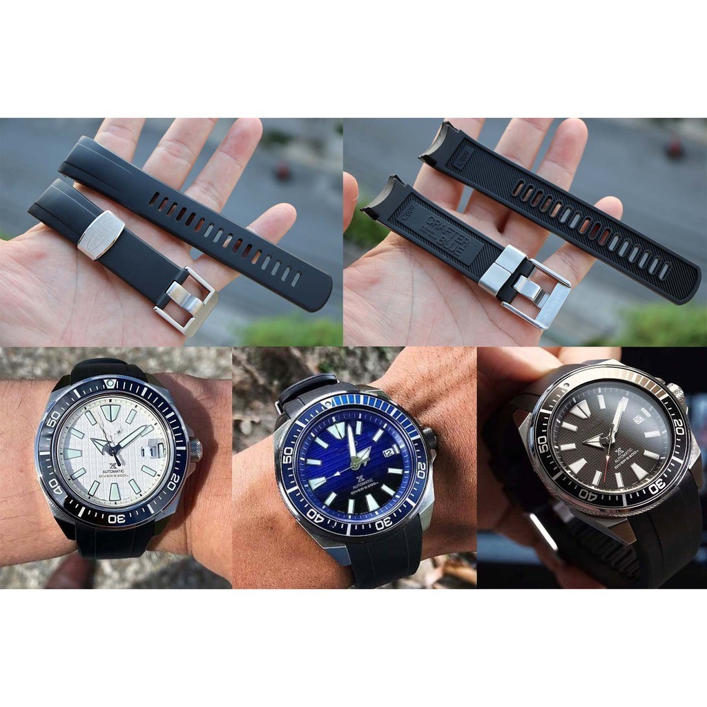 สายนาฬิกา Crafter Blue  CB09 for Seiko Samurai