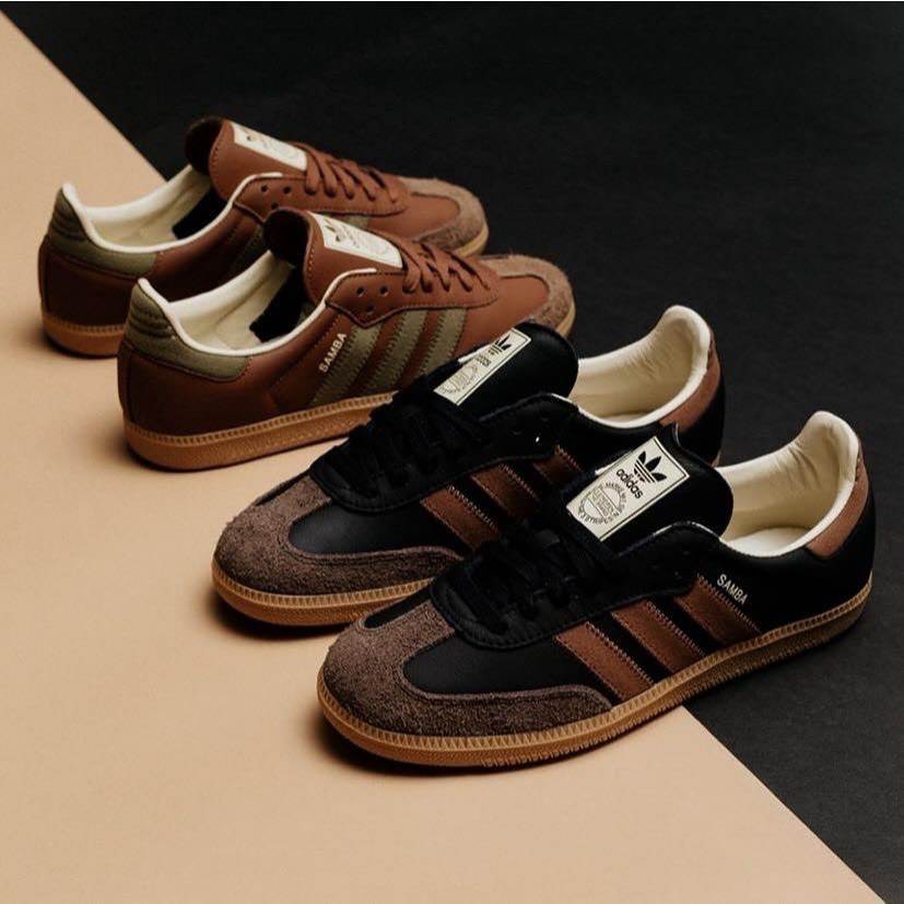 (พร้อมส่ง) Adidas Samba OG “Black Preloved Brown/Brown Olive Strata” (แท้100%)