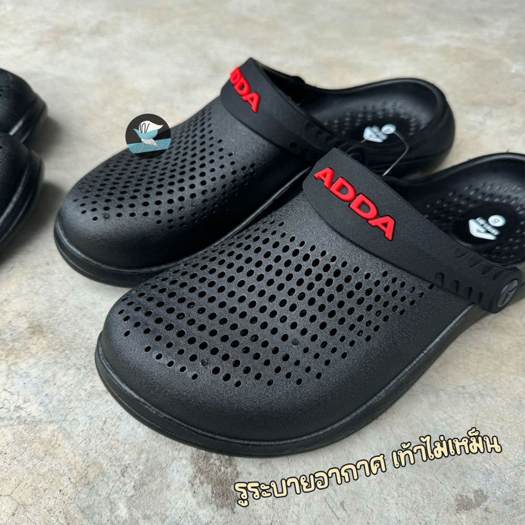รองเท้าแตะ Adda 18701 รองเท้าหัวโต แอ้ดด้า วัสดุยาง ใส่กันน้ำได้