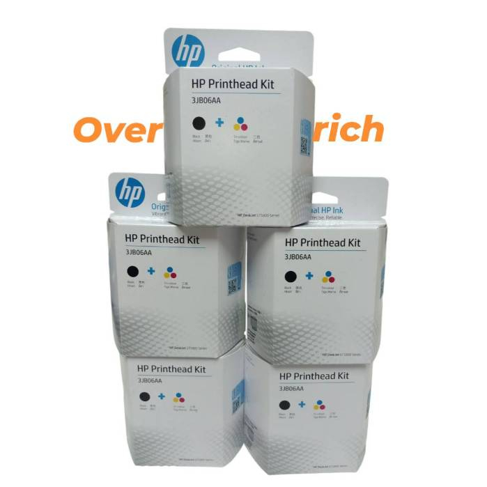 หัวพิมพ์HP06AA 3JB 06AA GT50COLOR/GT51 BLACK หัวพิมพ์มีสีดำ /สี ของเเท้100%
