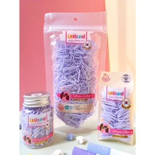 Uniband หนังยางรัดผม ไม่กินผม ไม่ดีดขาดง่าย TPU Mini Plus Size : Pastel Violet