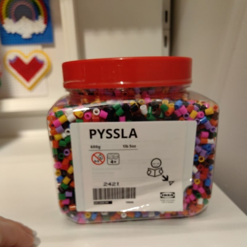 IKEA แท้ค่ะ ขายถูกมากๆ ลูกปัด คละสี ขนาด 600 กรัม PYSSLA พึซล่า อิเกีย