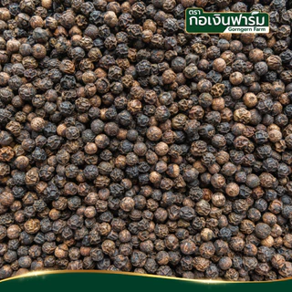พริกไทยดำ ตรา กอเงินฟาร์ม Black Pepper Gorngern Farm Brand หัวบด ใช้งานง่าย ขนาด 45 กรัม