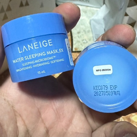 มีของเลย ของแท้ 100% กระปุก 15ml พร้อมส่ง ลาเนจ Laneige Water Sleeping Mask EX ลาเนจ มากส์ มาส์กหน้า 15ml. 15g