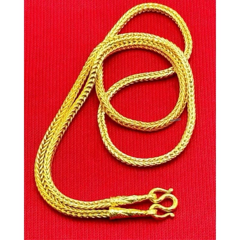 สร้อยคอทอง2สลึง เหมือนแท้ ทองชุบ ยาว20นิ้ว สร้อยคอทองโคลนนิ่ง เครื่องประดับ 0158