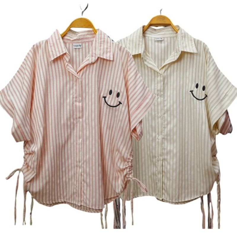 เสื้อผ้าผู้หญิงสตรี woman lady เสื้อผ้าสาวอวบอ้วนไซส์ใหญ่ big size เสื้อคอปกอก 52 นิ้ว